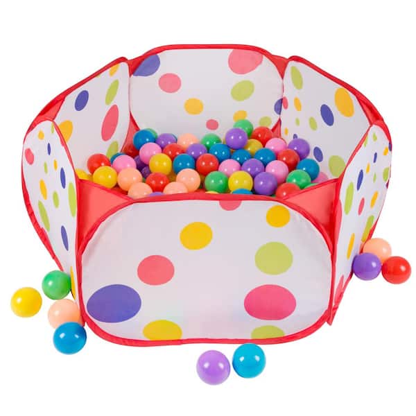 Hey! Play! 6-sided Pop-Up Ball Pit Tent with 200-Balls M350027 - The Home  Depot