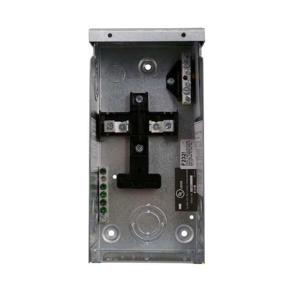 Eaton BR 70 Amp 2-Space 4-Circuit Main Lug Flush Cover with Ground Bar