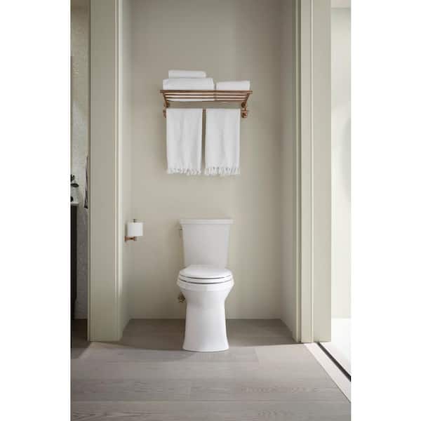 Corbelle 16.5 in. Skirted Elongated Toilet Bowl Only in Black