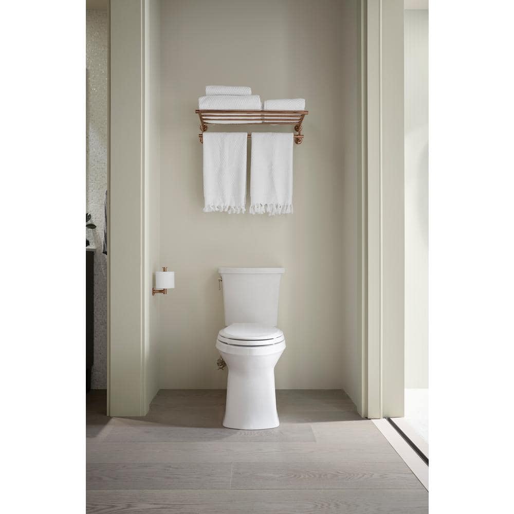 KOHLER Corbelle 16.5 in. Skirted Elongated Toilet Bowl Only in Ice Grey