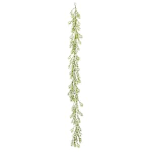 6 .5 ft. Artificial Baby's Breath Gypsophila Leaf Vine Hanging Plant Greenery Foliage Garland