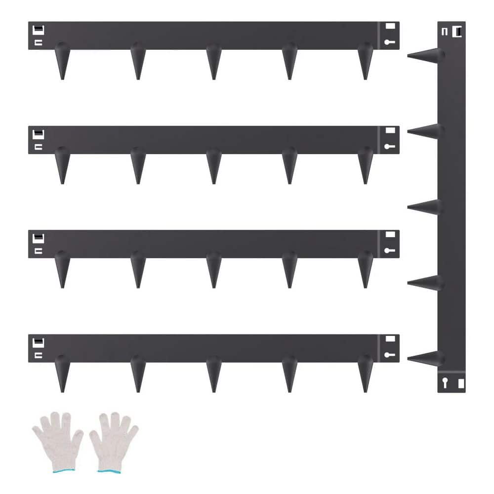39 in. L x 3 in.Wx0. 06in. H Black galvanized Steel Landscape Edging Interlocking Garden Border 5-Pack price history on PriceWatchPro