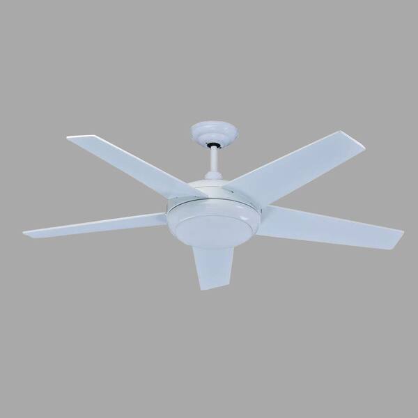 Unbranded Florina 54 in. White Direct Current Ceiling Fan with Light Kit