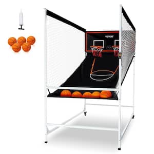 Arcade Cage Basketball Game 2 Player Indoor Basketball Game with 5 Balls, 8 Game Modes Home Dual Shot Sport