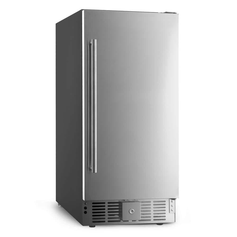 JEREMY CASS 14.9 in., 2.9 cu.ft., Mini Refrigerator in Stainless Steel without Freezer, Gray
