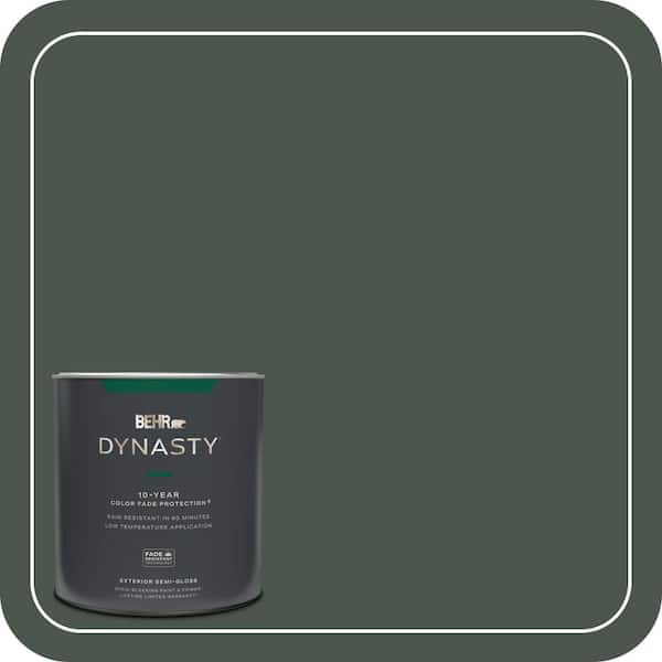 BEHR DYNASTY 1 qt. #PMD-66 Deep Evergreen Semi-Gloss Exterior Stain-Blocking Paint & Primer