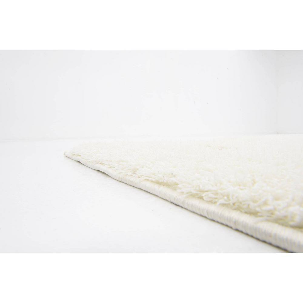 Ivory Floral Shag Synthetic 8' x 10' Easy Care Rug