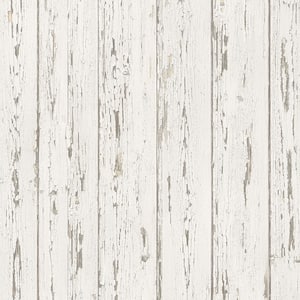 Shiplap Vinyl Roll Wallpaper (Covers 55 sq. ft.)