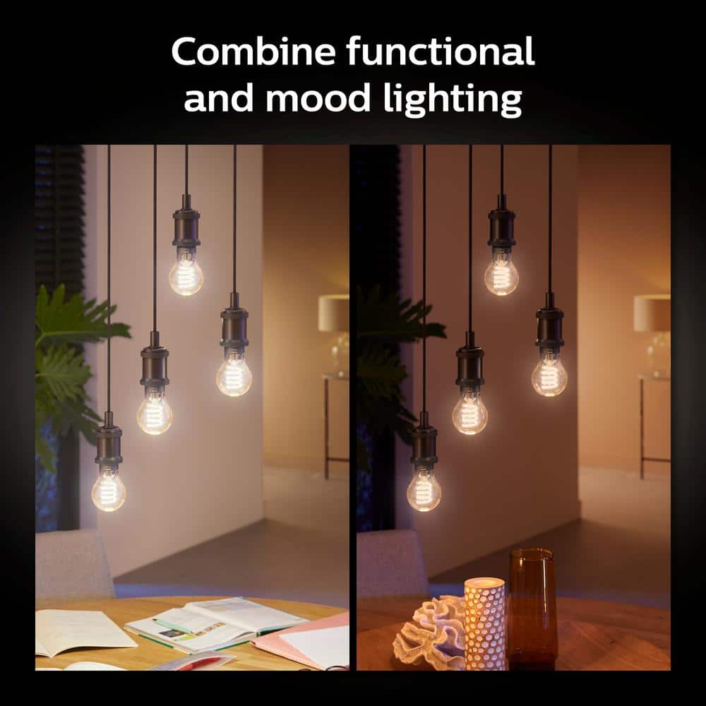Philips Hue White Ambiance Dimmable Edison LED Bulb
