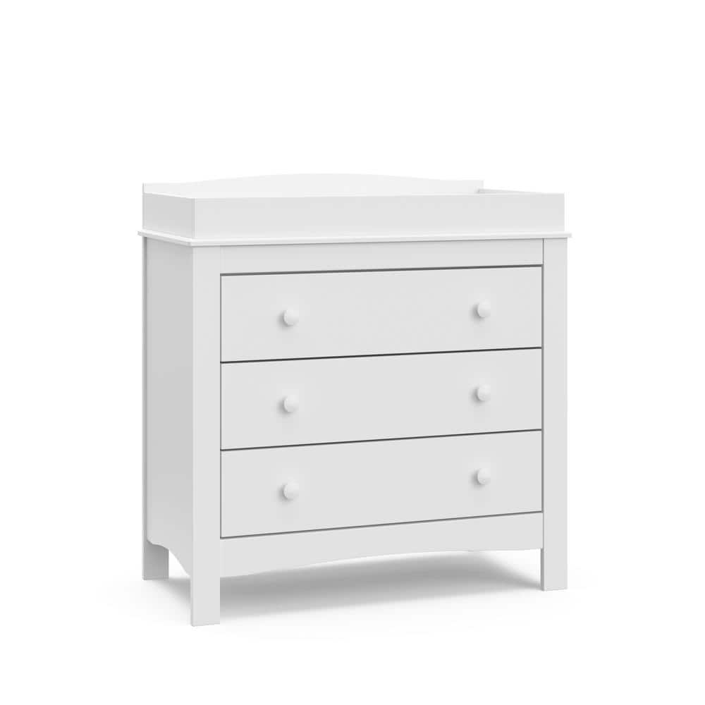 Graco Noah White 3 Drawer Kids Dresser with Changing Topper -  03713-101