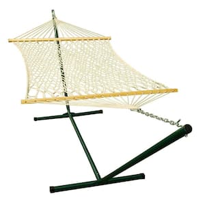 11 ft. Rope Hammock and 12 ft. Steel Stand Combination