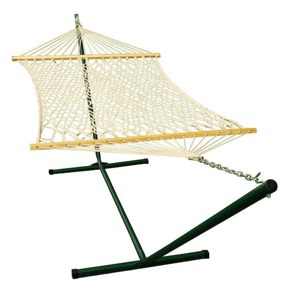 Algoma 11 ft. Rope Hammock and 12 ft. Steel Stand Combination
