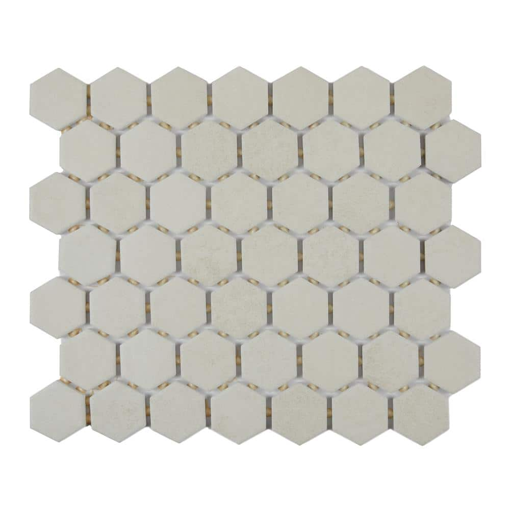 Reviews for Marazzi Moroccan Concrete Off White 10 in. x 11 in. Glazed ...