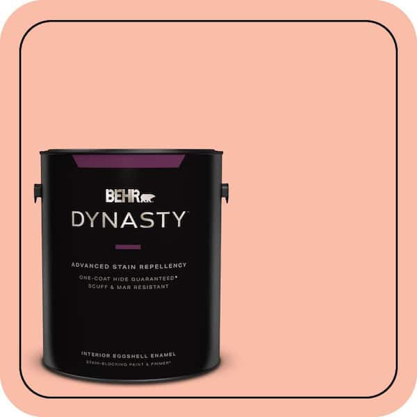 BEHR DYNASTY 1 gal. #200A-3 Blushing Apricot Eggshell Enamel Interior Stain-Blocking Paint & Primer