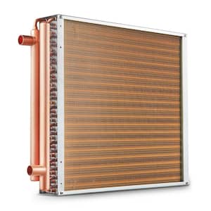 Heat Exchanger Water to Air 20 in. x 20 in. with 3-Row 3/8 in. Copper Port 242 Aluminum Fins Heat Exchanger for Outdoor
