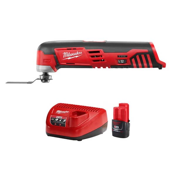 M12 12V Lithium-Ion Oscillating Multi-Tool & M12 12-Volt Lithium-Ion Compact Battery Pack 2. 0Ah and Charger Starter Kit