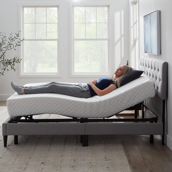 Lucid Comfort Collection Standard Full Adjustable Bed Base