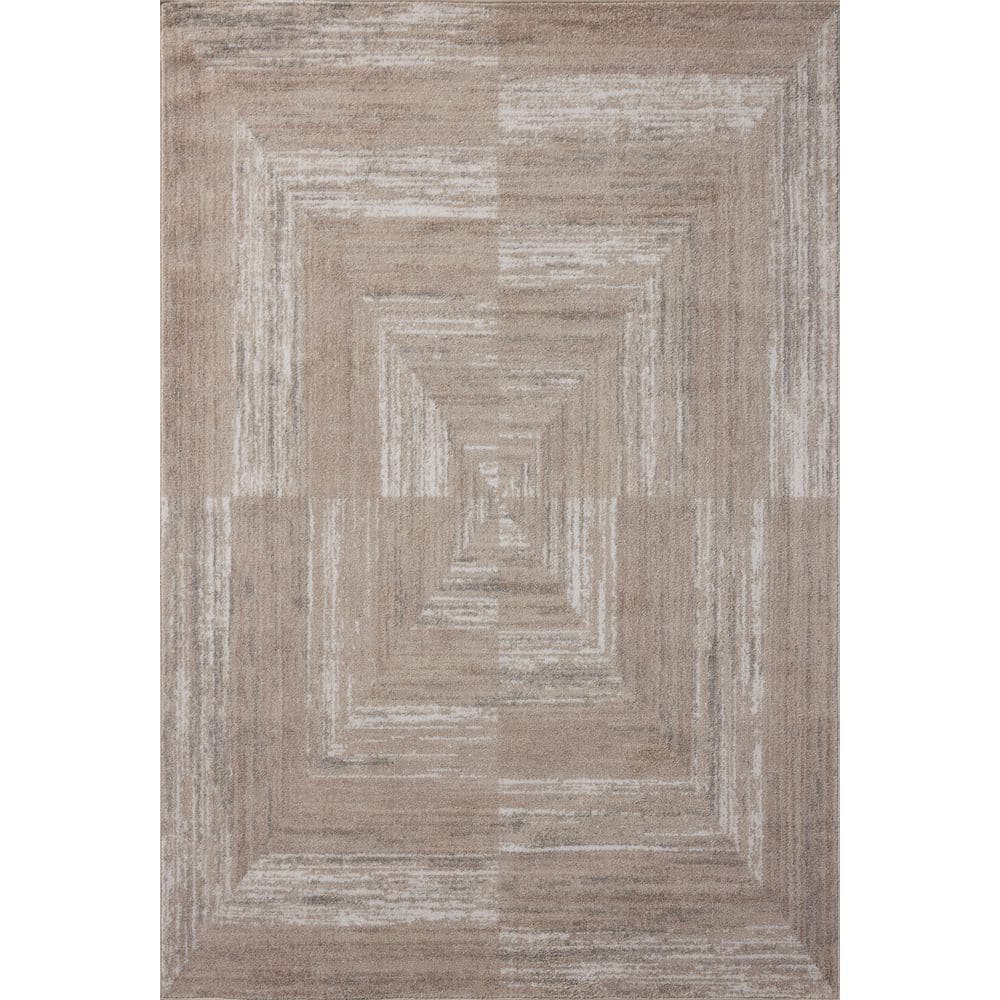 Lune Natural / Stone 2 ft. 7 in. x 10 ft. Contemporary Runner Rug price history on PriceWatchPro