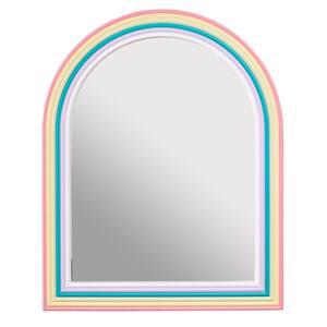 Medium Arched Wood Framed Rainbow Mirror (24 in. W x 30 in. H)