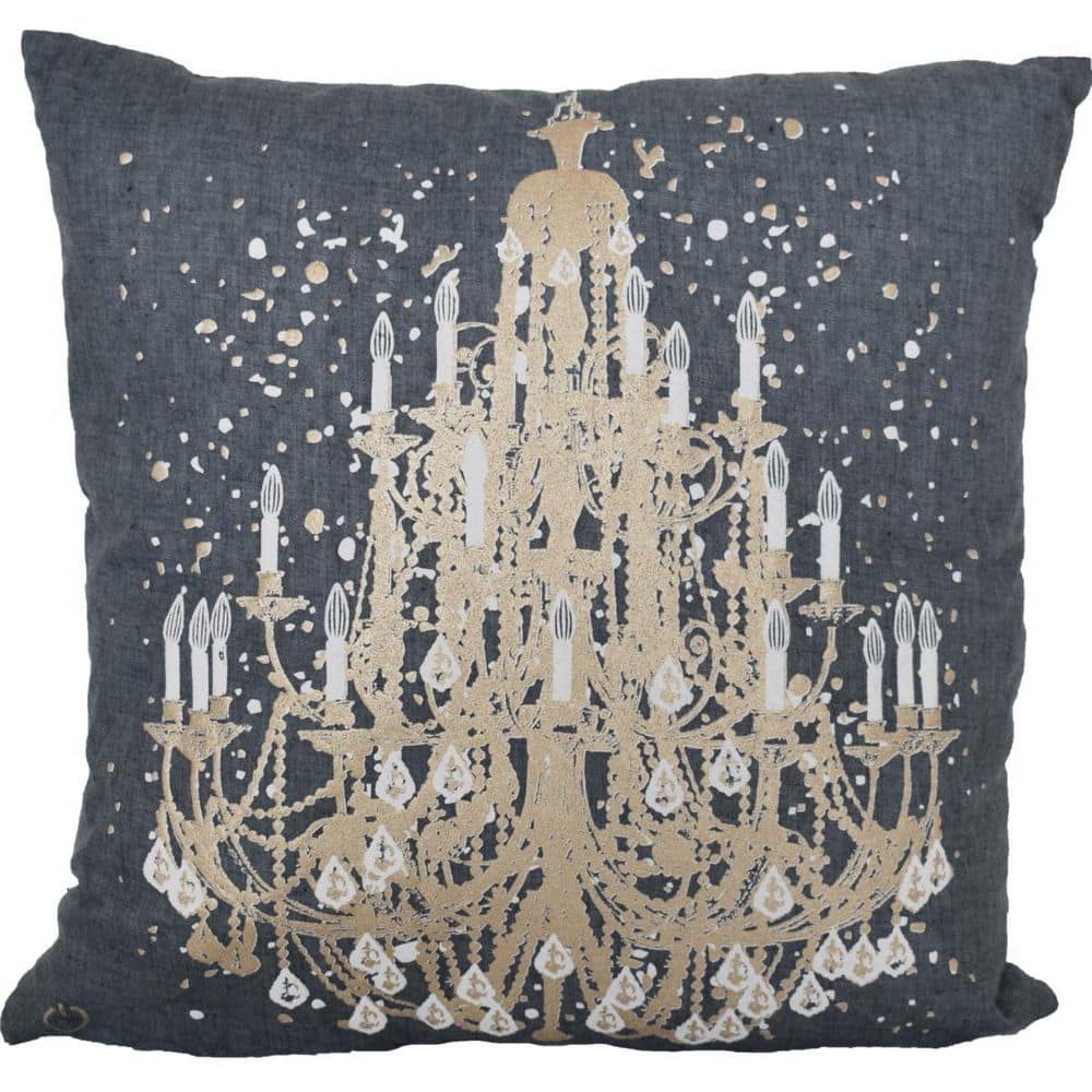 Gray, White Abstract Polyester 18 in. x 18 in. Throw Pillow price history on PriceWatchPro