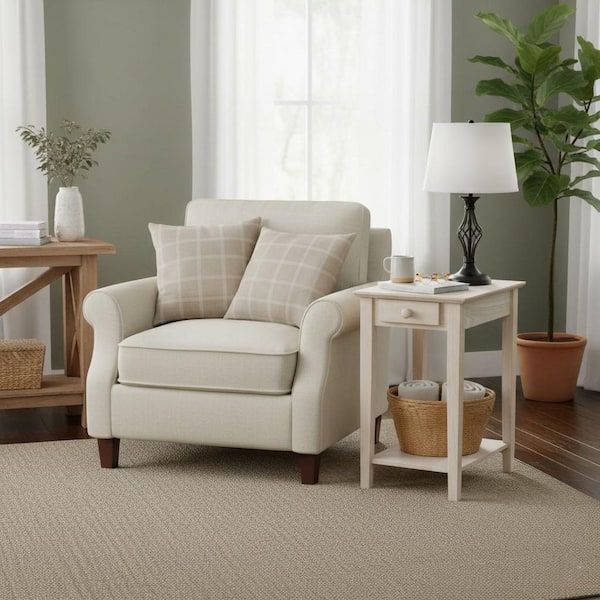 Unfinished Storage End Table