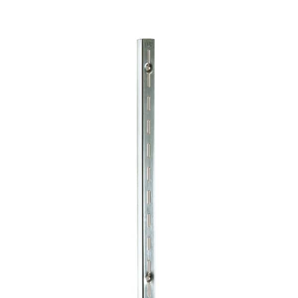 Econoco 96 in. L Chrome President Line Surface Mount Single Slotted Wall Standard (10-Pack)