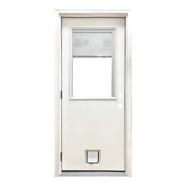 Steves & Sons 72 in. x 80 in. Reliant Series White Primed