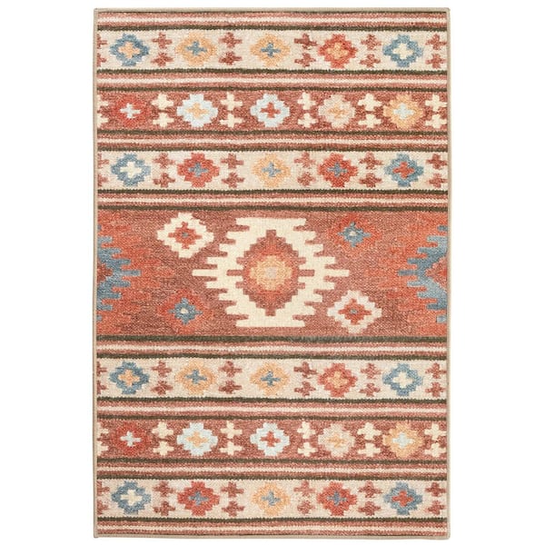 Canyon Machine Washable Natural 2 ft. x 3 ft. Indoor Area Rug