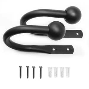 1 in. Steel Holdback in Essential Black (Set of 2)