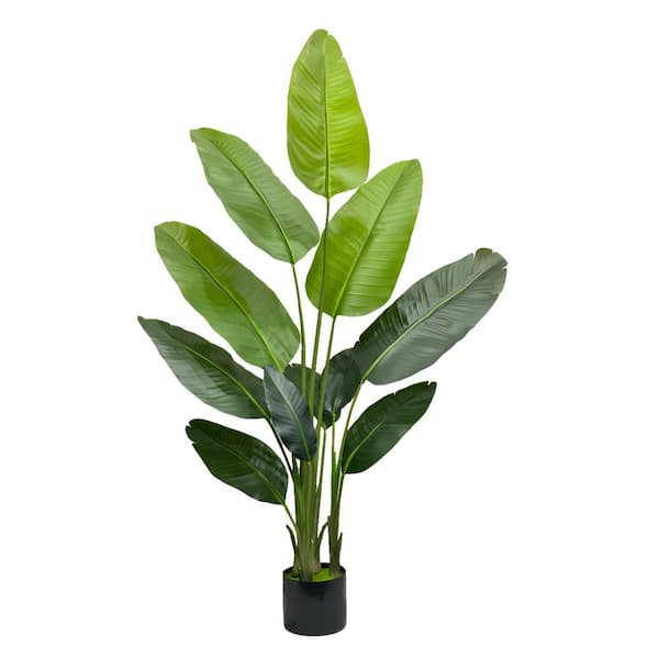 INNOBULE 63 in. Artificial Bird of Paradise Plant, Faux Decorative Plant in Nursery Pot