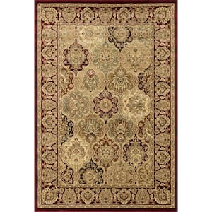 New Vision Panel Cherry Red 2 ft. X 7 ft. Area Rug