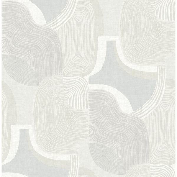 A-Street Prints Hollace Sky Blue Geometric Wallpaper Sample