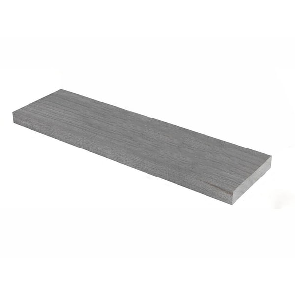 Unbranded 24 in. W x 6.7 in. D Grey Floating Shelves Decorative Wall Shelf (Set of 3)