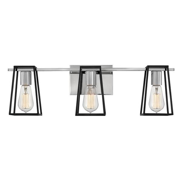HINKLEY - Filmore 24.0 in. 3 Light Chrome Vanity Light