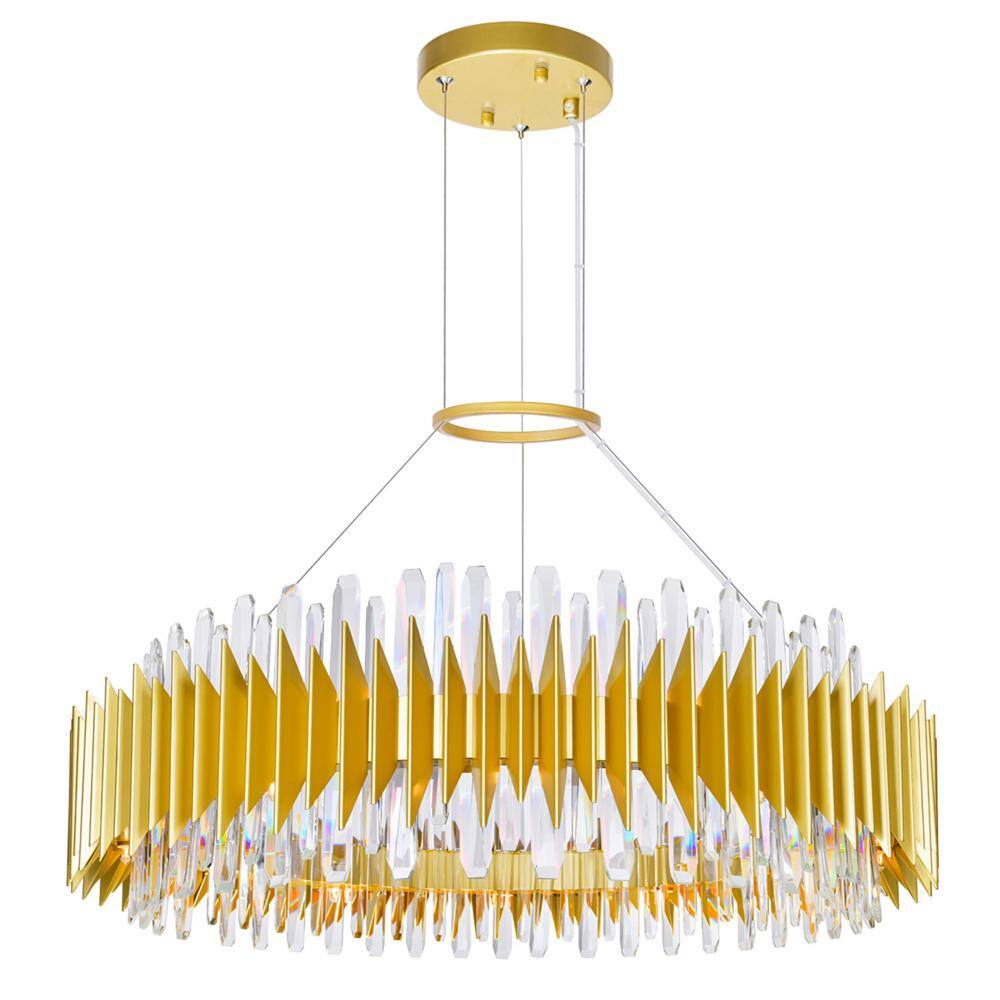 Cityscape 24 Light Chandelier With Satin Gold Finish price history on PriceWatchPro