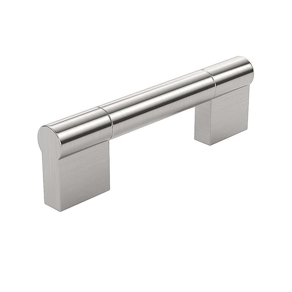 Avellino Collection 3-3/4 in. (96 mm) Modern Brushed Nickel Cabinet Bar Pull