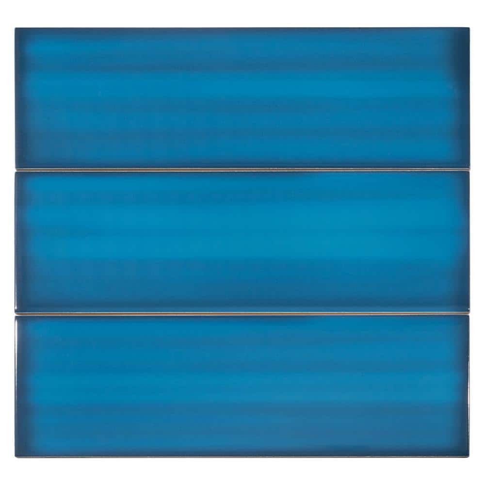 Divine Blue 4x12 Glossy Ceramic Subway Tile