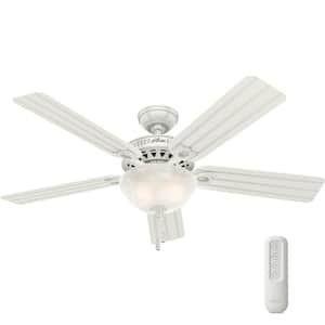Beachcomber 52 in. Indoor/Outdoor White Ceiling Fan With LED Light Kit and Remote