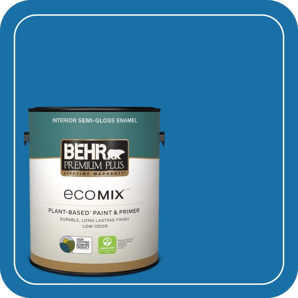 1 gal. #560B-7 Cerulean Semi-Gloss Enamel EcoMix Plant-Based Interior Paint & Primer price history on PriceWatchPro
