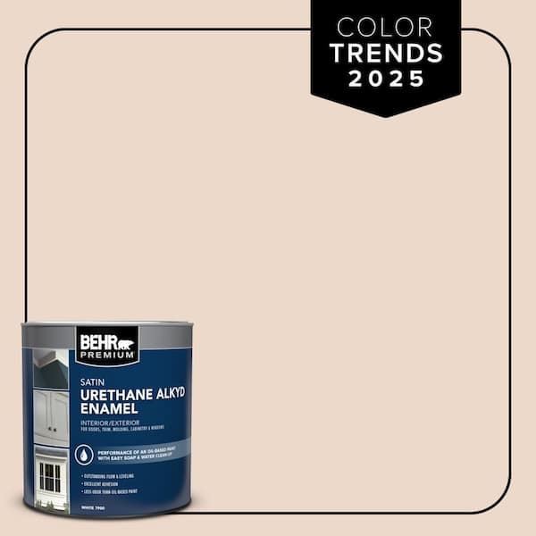 1 qt. #S210-1 Nutmeg Frost Satin Enamel Urethane Alkyd Interior/Exterior Paint