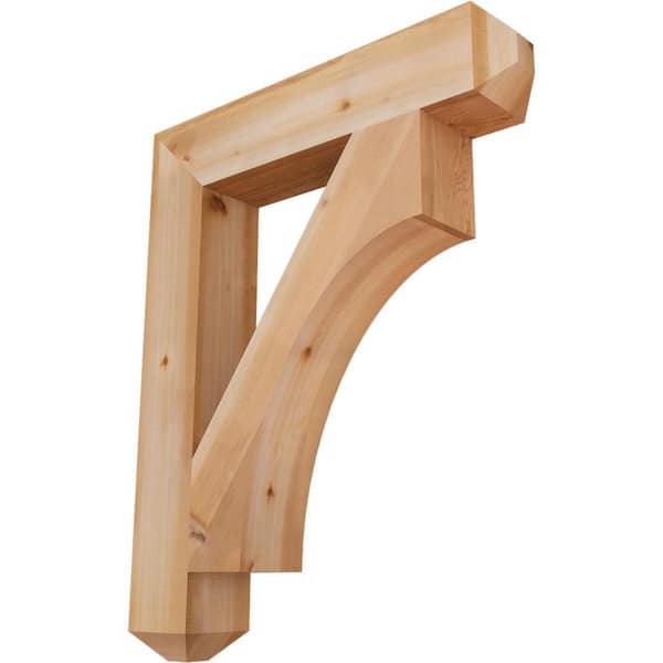 Ekena Millwork 5.5 in. x 40 in. x 32 in. Western Red Cedar Westlake Craftsman Smooth Bracket