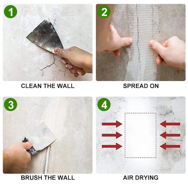 NEZUIBAN Drywall Joint Tape, Fiberglass Mesh Tape for Drywall  Repair,1.97“×150 Ft Self-Adhesive Drywall Mesh Tape for Sheetrock Crack  Repair: : Tools & Home Improvement