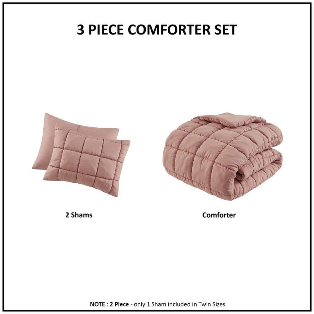 King Rose Down Alternative Microfiber Comforter Set