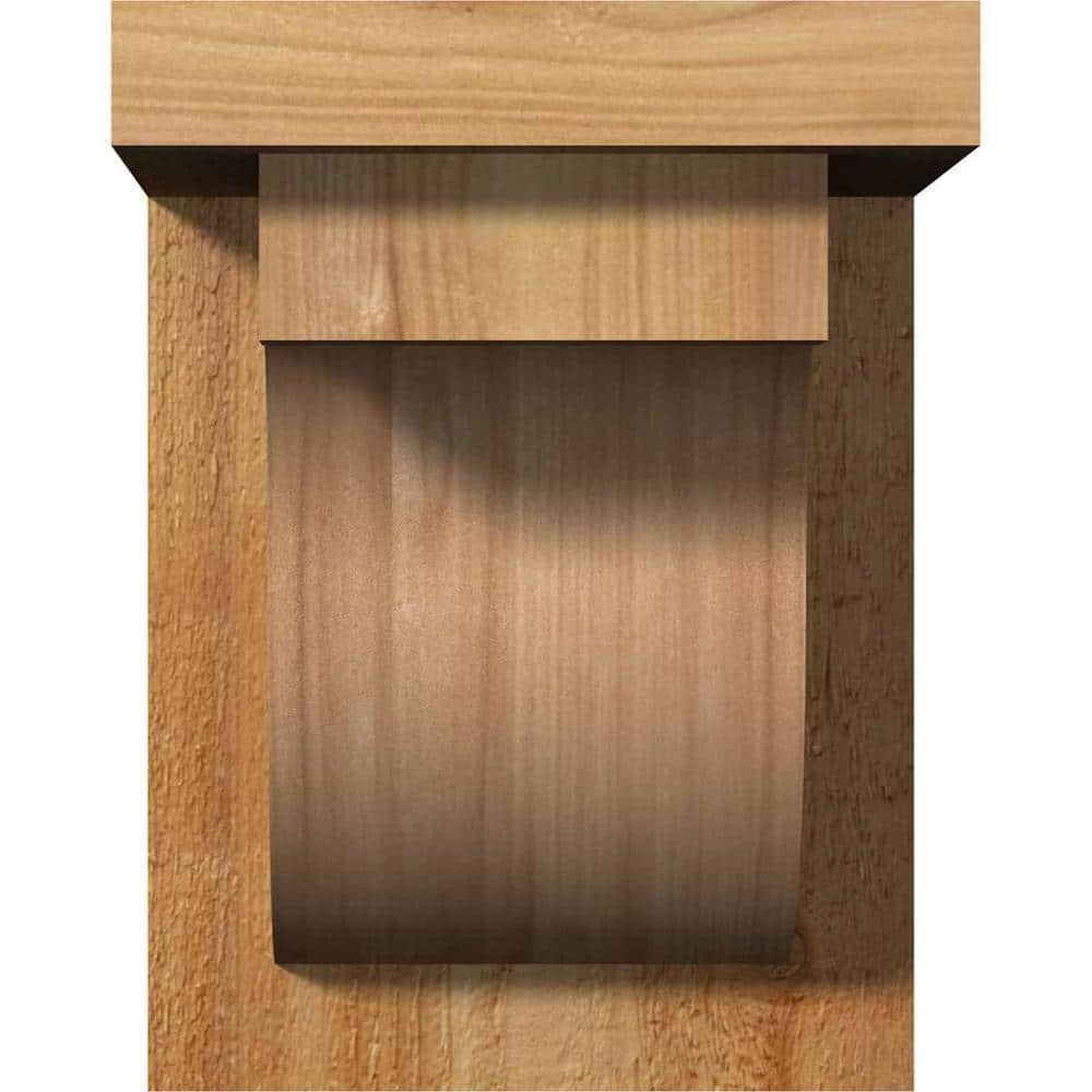 8" x 8" x 6" Western Red Cedar Rough Sawn Corbel