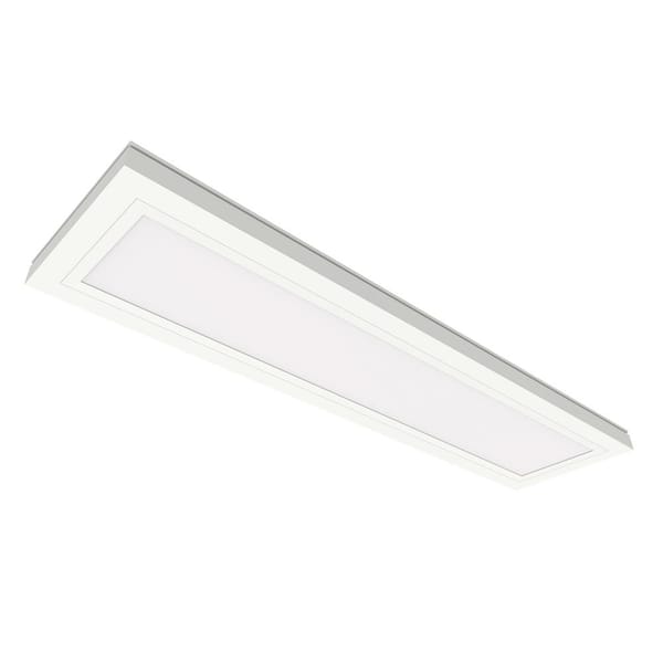 Commercial Electric White 6 in. x 2 ft. 12.5W Dimmable Integrated