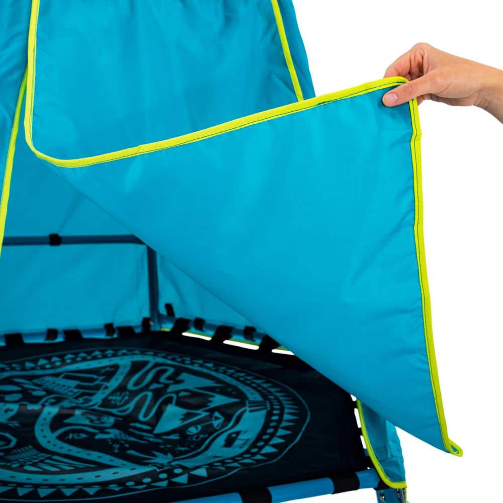 Blue Metal Climbing Set with Fort and Slide