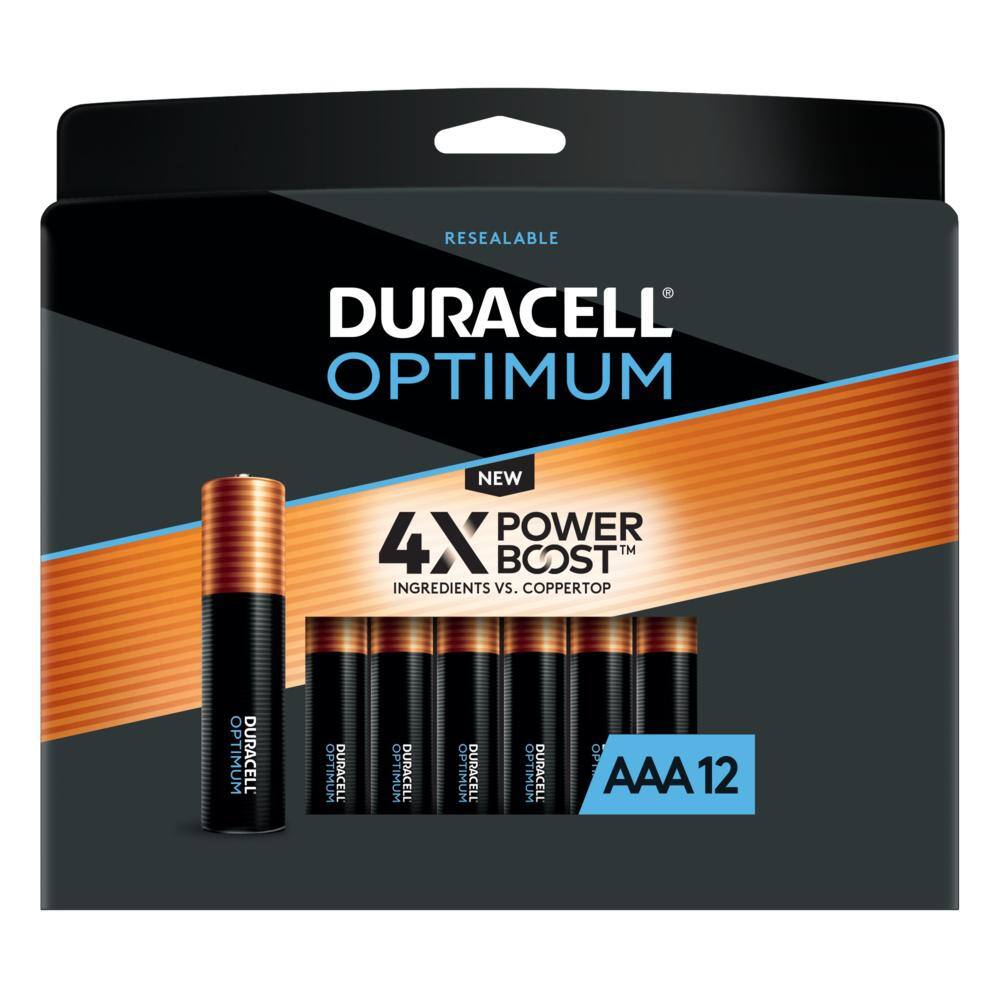 Duracell Optimum AAA Alkaline Battery (12Pack), Triple A Batteries