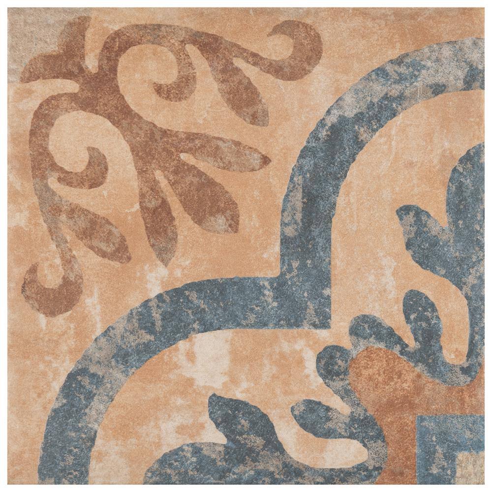 Merola Tile Americana Newton 8-3/4 in. x 8-3/4 in. Porcelain Floor and Wall  Tile (11.0 sq. ft./Case) FNUAM9NT - The Home Depot