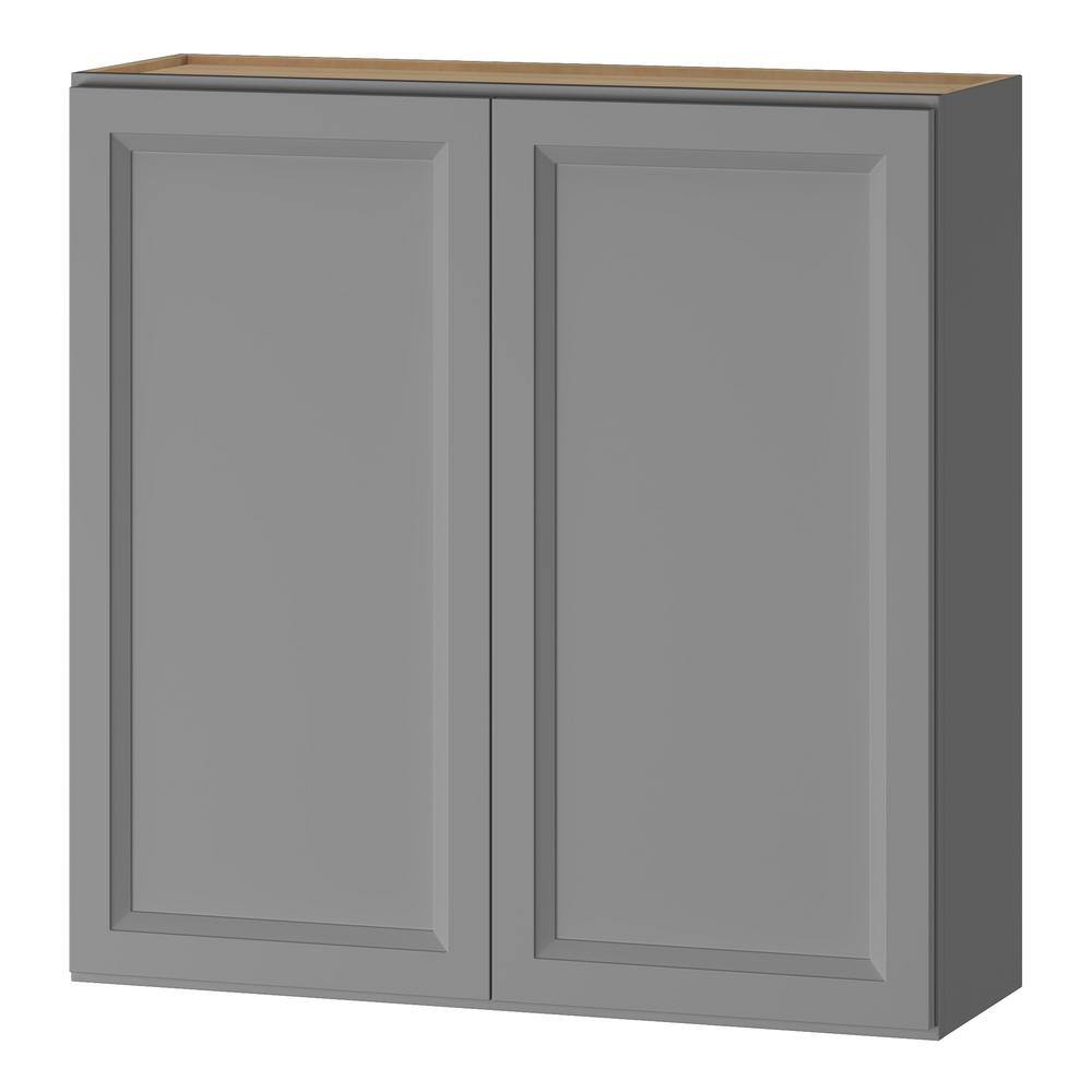 Keyport Shaker 36 in. W x 12 in. D x 36 in. H Plywood Tool-Free Ready To Assemble Wall Kitchen Cabinet in Charcoal price history on PriceWatchPro