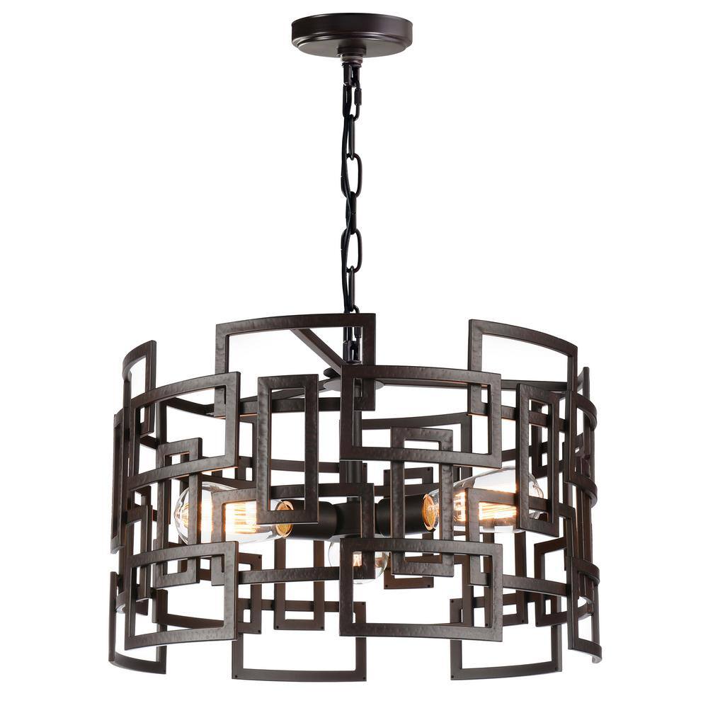 Litani 3 Light Down Chandelier With Brown Finish price history on PriceWatchPro